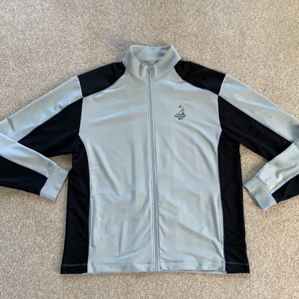 Greg Norman Collection Light Gray and Black Lightweight Jacket